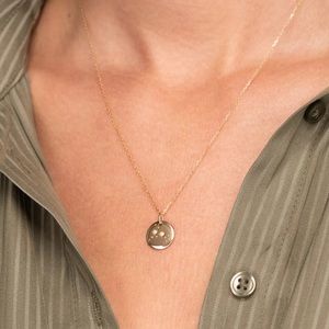 Mejuri 14k Zodiac Cancer Charm Necklace